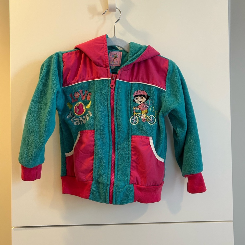 Vintage Dora the Explorer Hoodie with Embroidery -3T